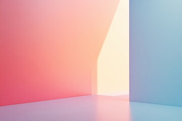 Fototapete - Modern minimalist background with soft gradients perfect for text placement. Generative AI