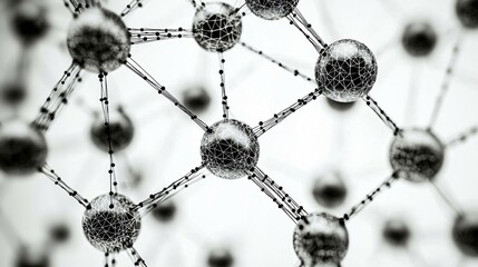 Network connection nodes, abstract background