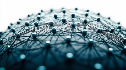Network connections, global sphere, data flow, white background, technology concept