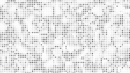 white animated digital high technology dots flickering abstract background, programming, binary data information concept
