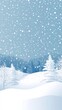 © HISTOCK - Snow falling on trees and hills in winter wonderland landscape