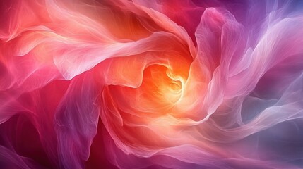 Poster - Abstract swirling colorful nebula, vibrant hues, cosmic energy, dynamic motion, glowing light.