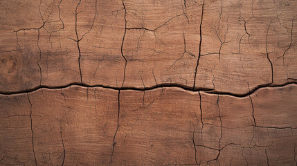 Wall Mural - Aged wooden background with natural cracks and texture, showcasing rustic charm and organic beauty. Perfect for design projects or as backdrop