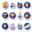 © TatChong - Creative innovation icon set for business strategy and development