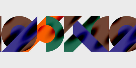 Wall Mural - Vibrant abstract background circles with smooth gradients, creating a dynamic and modern design. Ideal for creative, tech, or contemporary-themed projects
