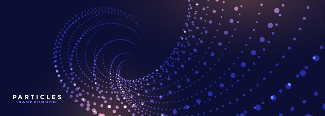 Wall Mural - wavy style dotted digital network background for internet connectivity