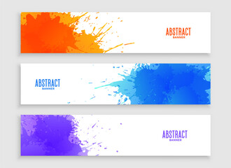 Wall Mural - watercolor style abstract web business header layout for website backdrop