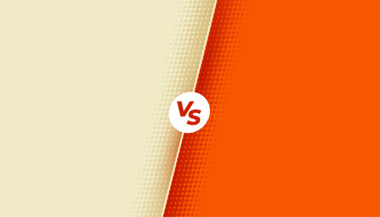 Wall Mural - modern dual competition versus vs poster for rival battle match