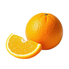 Wall Mural - Fresh Oranges With Transparent Background, Generative AI