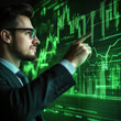 © Deja - Analyzing market trends business professional office data visualization digital environment close-up finance insights