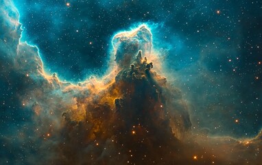 Wall Mural - explore the cosmic wonders of the vibrant nebula in stunning detail