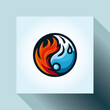 © a l o n a - Water & Fire Logo Vector