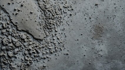 Poster - Textured gray concrete surface with rough and flaky areas providing a rugged industrial appearance.