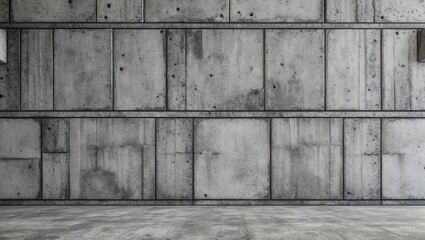Leinwandbilder - Concrete wall texture with industrial design elements in minimalistic interior space suitable for construction and architectural backgrounds