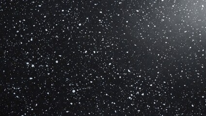 Aufkleber - Black terrazzo marble texture with white speckles high resolution for elegant surface design and architectural applications.