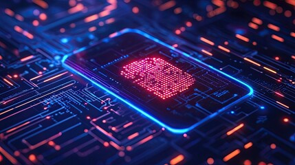 Binary code streams forming DPP (Digital Product Passport) with futuristic tech elements, ideal for representing modern retail, AI-driven solutions, and product traceability in the digital age.