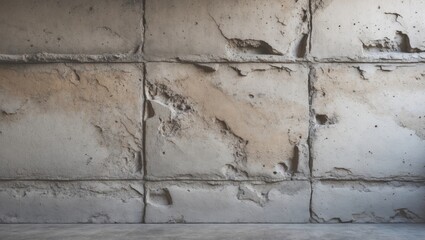 Wall Mural - Rugged Cement Wall Surface with Textured Finish for Industrial and Modern Backgrounds