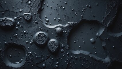 Wall Mural - cement textured abstract background featuring dark gray spots and a dynamic interplay of light and s