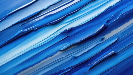 Wall Mural - abstract blue watercolor brush strokes for creative backgrounds or artistic designs showcasing textu