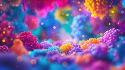 Wall Mural - vibrant abstract background featuring colorful blurred patterns and textures ideal for creative proj