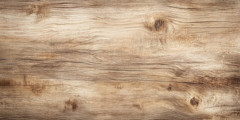 Aufkleber - Rustic wooden texture in warm brown tones featuring distinct grain patterns and knots creating a natural and organic background for design use.