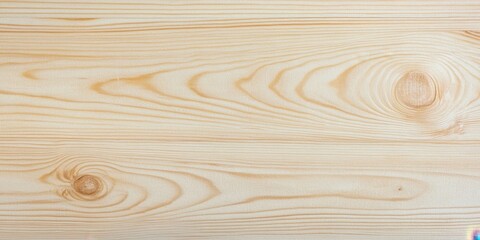 Leinwandbilder - Light untreated pine wood surface with smooth glossy texture in a top-down view, offering ample copy space for flat lay photography.