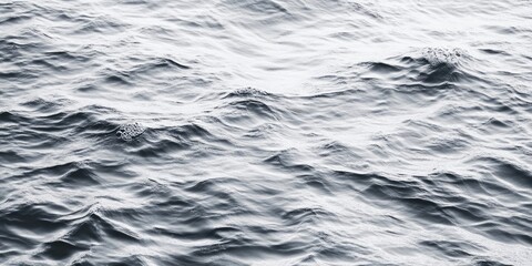 Aufkleber - Calm gray ocean waves texture with gentle ripples and soft highlights capturing the peaceful essence of water under natural light.