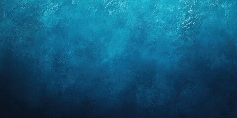 Fototapete - Blue abstract textured background with a gradient from deep to light blue, perfect for a horizontal banner with space for text.