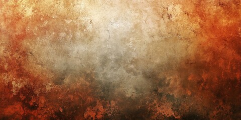 Aufkleber - Textured background featuring warm orange and brown hues blending into a soft cream center, creating an abstract earthy ambiance.
