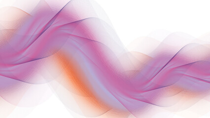 Fototapete - Abstract wave lines flowing smooth curve. Purple and Blue Flowing Waves designs. Spiral line art wave template for covers, posters, leaflets, flyers. Sound Wave with futuristic Fluid design 