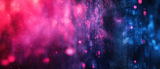 Aufkleber - Vibrant abstract background in pink and blue tones featuring soft bokeh lights and textures, emphasizing the modern urgency of home security systems