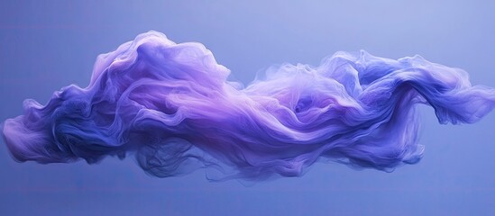 Aufkleber - Soft ethereal purple and blue swirl cloud on a gradient background creates a dreamy atmosphere, ideal for abstract art and design projects.