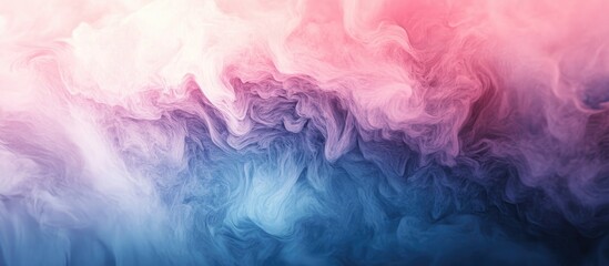 Aufkleber - Abstract minimalist background with soft blur effect in gradient shades of pink at the top transitioning to blue at the bottom for a calming atmosphere
