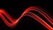 © Artfinity - Abstract modern background. Light and stripes, glow abstract effect, paint splash, colorful curl, artistic spiral. Vivid red ribbon on black background. 3d illustration