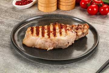 Wall Mural - Grilled pork loin steak with bone