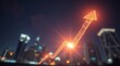 © Vlad - Financial Success and Growth. Futuristic Digital Arrow