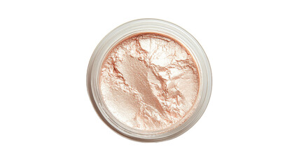 Wall Mural - shimmering powder in a round container displayed