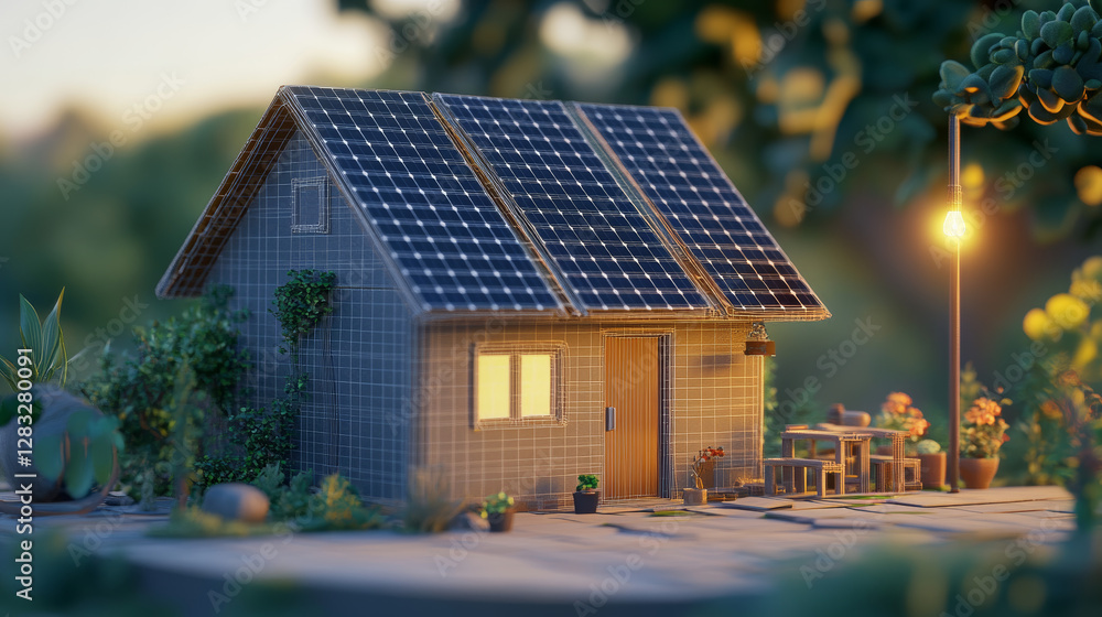 3d realistic isolated white solar panel vector. Green sun energy from ...
