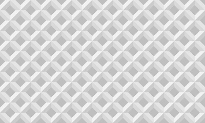 Wall Mural - 3d grey rhombus seamless pattern. vector repeating texture.