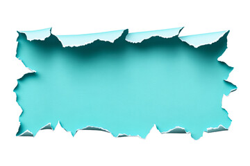Wall Mural - turquoise paper tearing to show texture