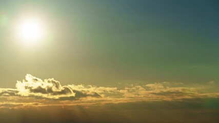 Wall Mural - beautiful sunset sky abstract background timelapse