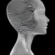 © timerstudio - Abstract profile design representing thought and identity.