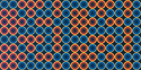 Wall Mural - abstract partially faded spotted pattern, circular gradient shapes, spots with random sizes and chan