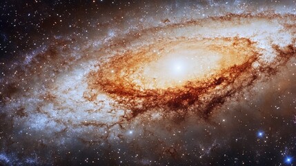 Wall Mural - a view from a space telescope capturing the distant galaxies and nebulae far beyond our milky way, s