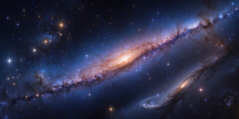 Wall Mural - Galactic Majesty A Breathtaking Spiral of Light and Stars