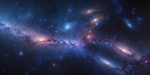 Wall Mural - Galactic Majesty A Breathtaking Spiral of Light and Stars