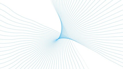 Wall Mural - Curve line wave animation.
