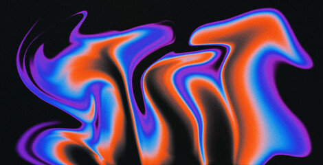 Wall Mural - 4k beautiful color gradient background with noise. abstract pastel holographic blurred grainy gradie