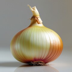 Wall Mural - onion on white background