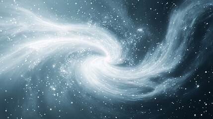 blurry aurora swirls in slate gray and frosted white plain background